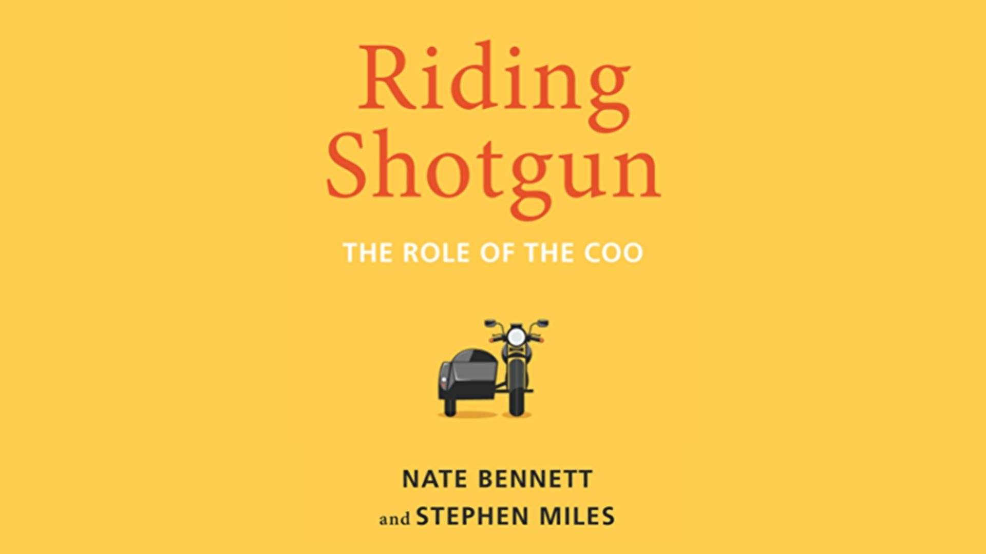 Book Review – Riding  Shotgun: The Role of the COO