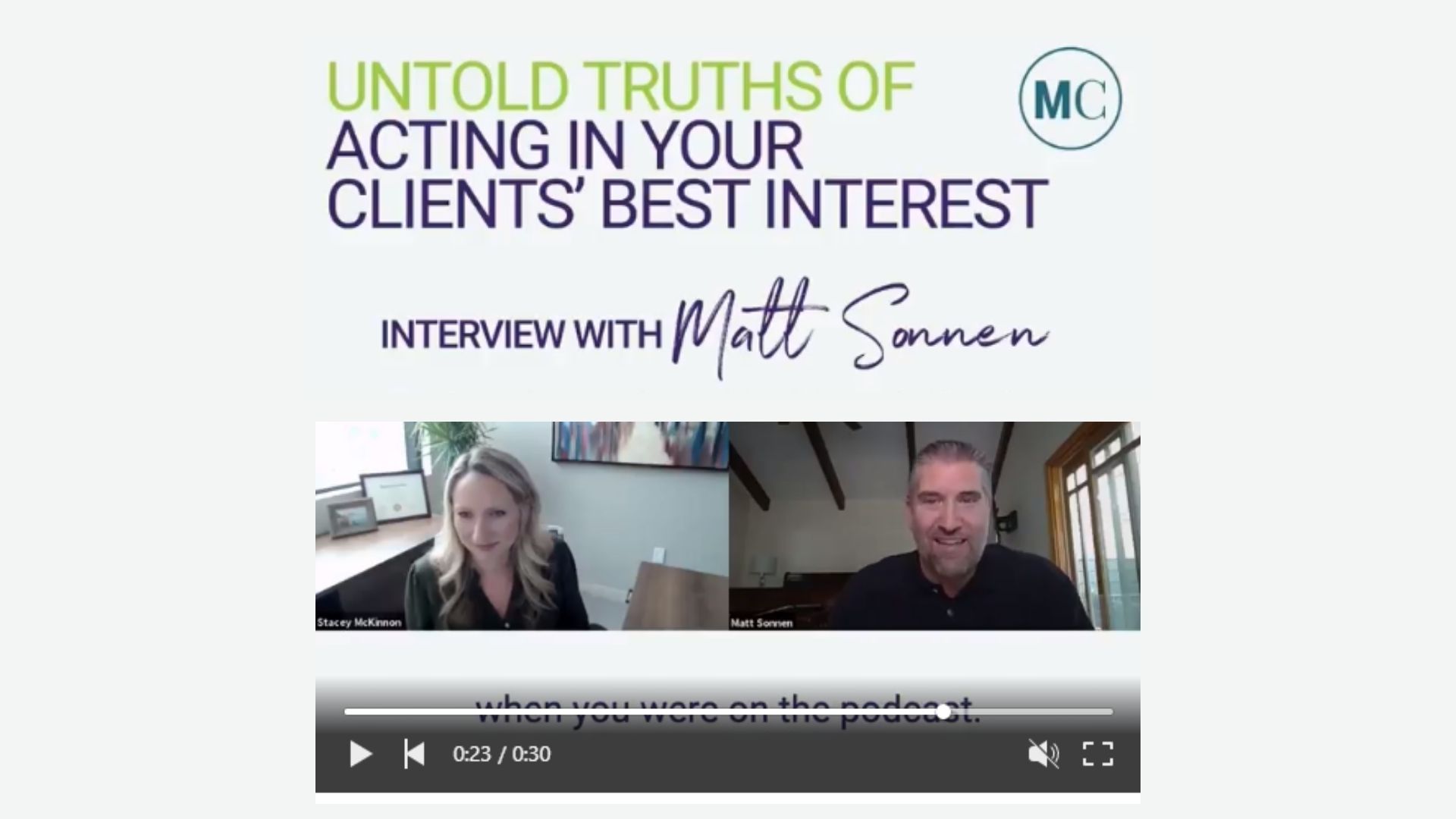 Untold Truths Of Acting  In Your Clients’ Best Interest